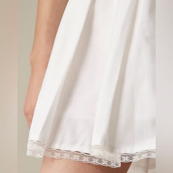 NWT J CREW Pleated tie-waist mini skirt in black - Picture 9 of 14